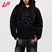 embroidered zip up hoodie